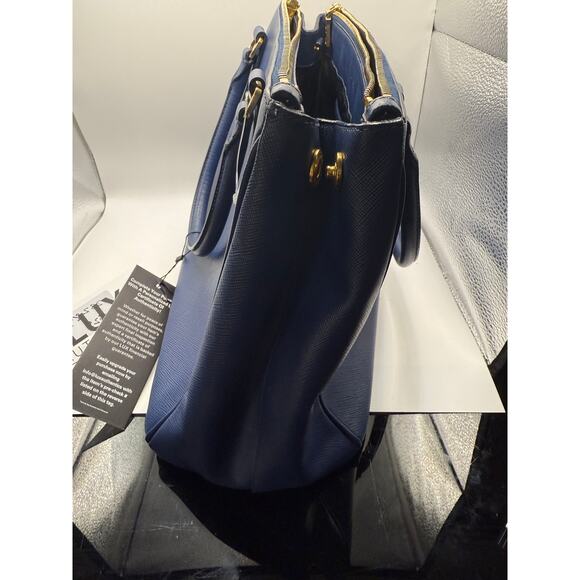 Prada Galleria Saffiano Leather Bag in Blue - Picture 7 of 12